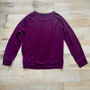 Buffalo David Bitton Size XL Burgundy Knit Long Sleeve Top Sweater Pullover